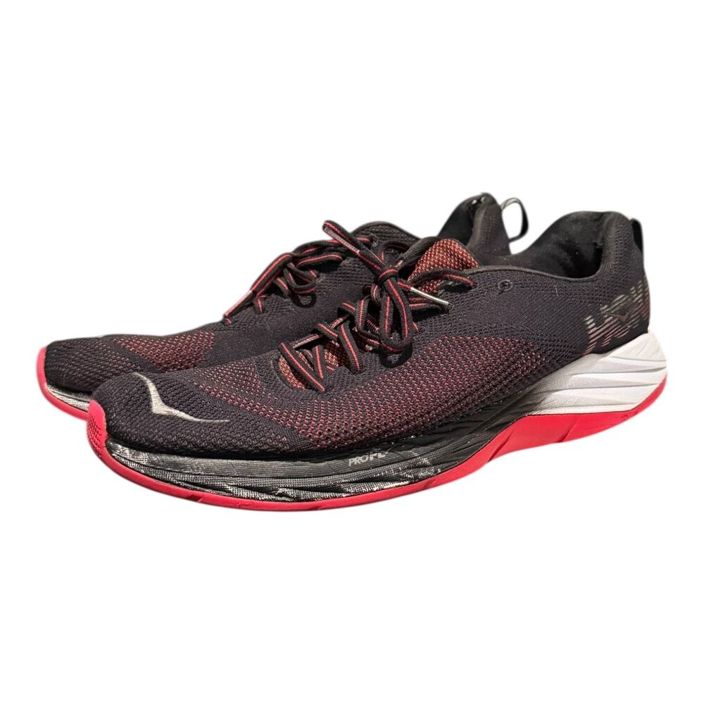 Hoka Mach One Men’s Size 11.5 Running Sneakers Black Red